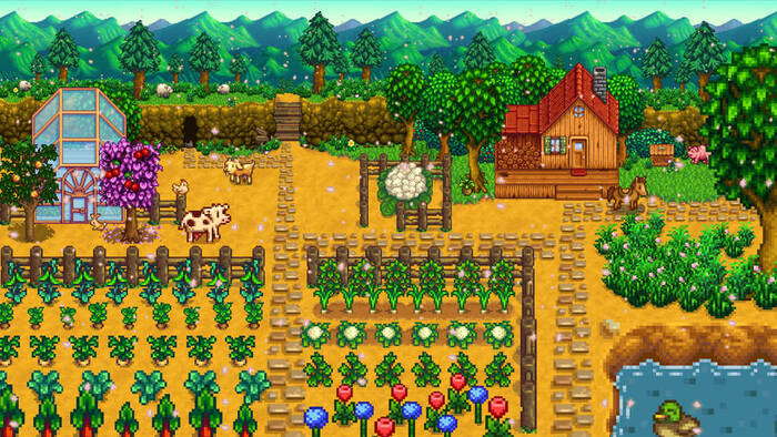 Nông trại trong game Stardew Valley Nông trại trong game Stardew Valley